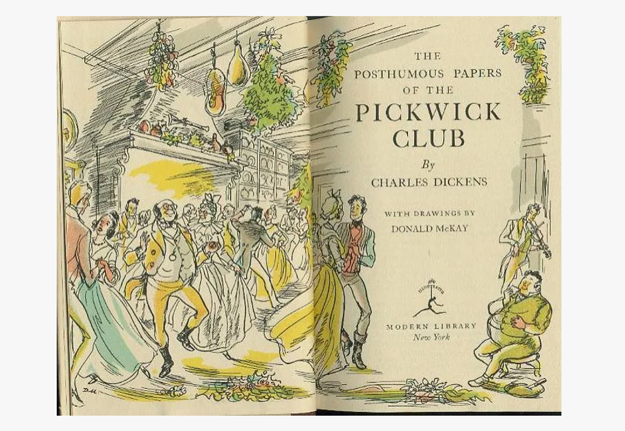 Название синдрома Пиквика произошло от романа Ч. Диккенса «Посмертные записки Пиквикского клуба»